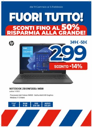 HP 250G9 6F203EA N4500 PC 8GB/256GB